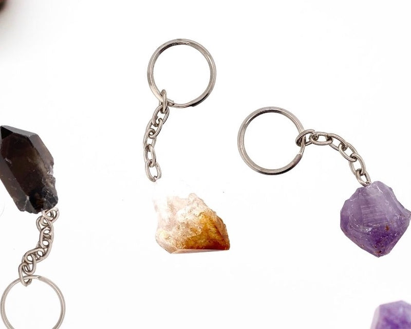 Carry Your Crystals... With our new crystal keychains you can always keep healing crystals close by!