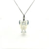Angel Shaped Necklace in Silver