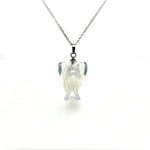 Angel Shaped Necklace in Silver