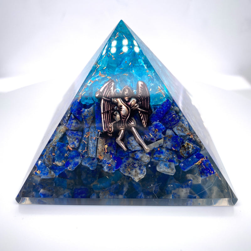 Lapis Lazuli, Aquamarine Fairy Pyramid