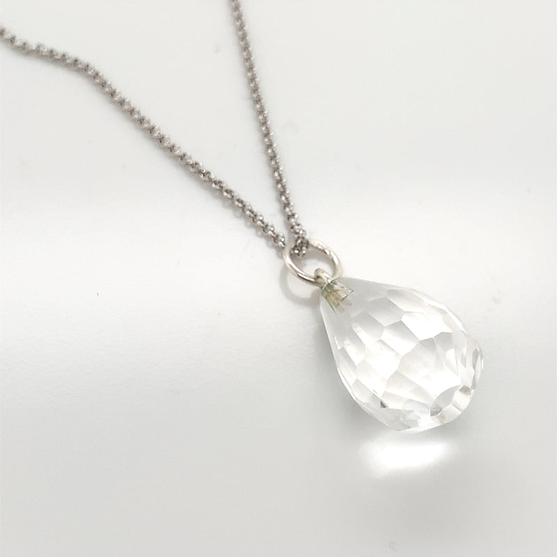 Crystal Drop Necklace 36"