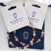 Rose Quartz, Strawberry Quartz, & Garnet Giving Bracelet Set 6mm