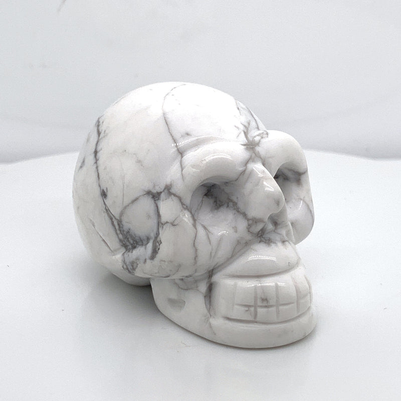 Howlite Skull 2"