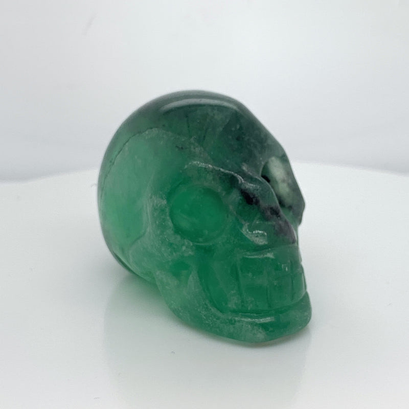 Green Fluorite Skull 2"